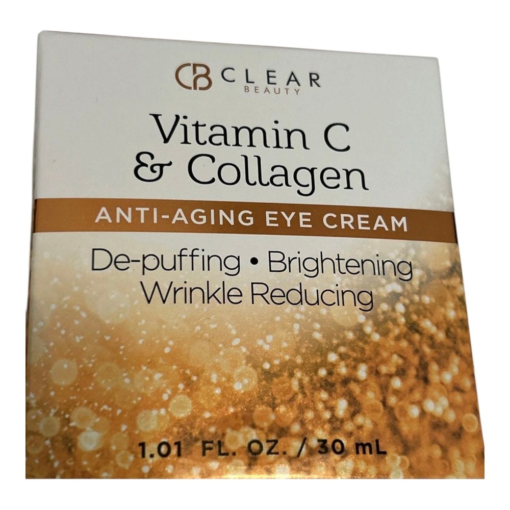 CLAIR Beauty Vitamin C Collagen Anti-Aging Eye Cream Wrimkle Reducing NEW - Picture 2 of 11